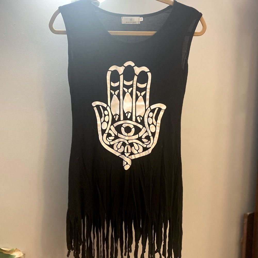 Hamsa Fringe Tee